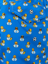 Badeshorts aus leichtem Stoff für Jungen mit Ducky- und Napoli-Logo-Aufdruck | SSC NAPOLI SPECIAL EDITION