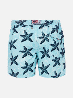 Boy swim shorts with flocked starfish print - MC2 Saint Barth