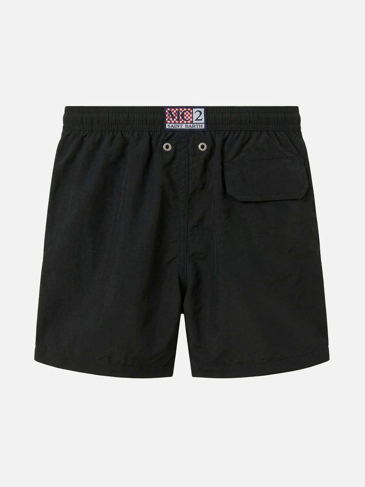 Jean swim shorts with Cigarette print | Special Edition