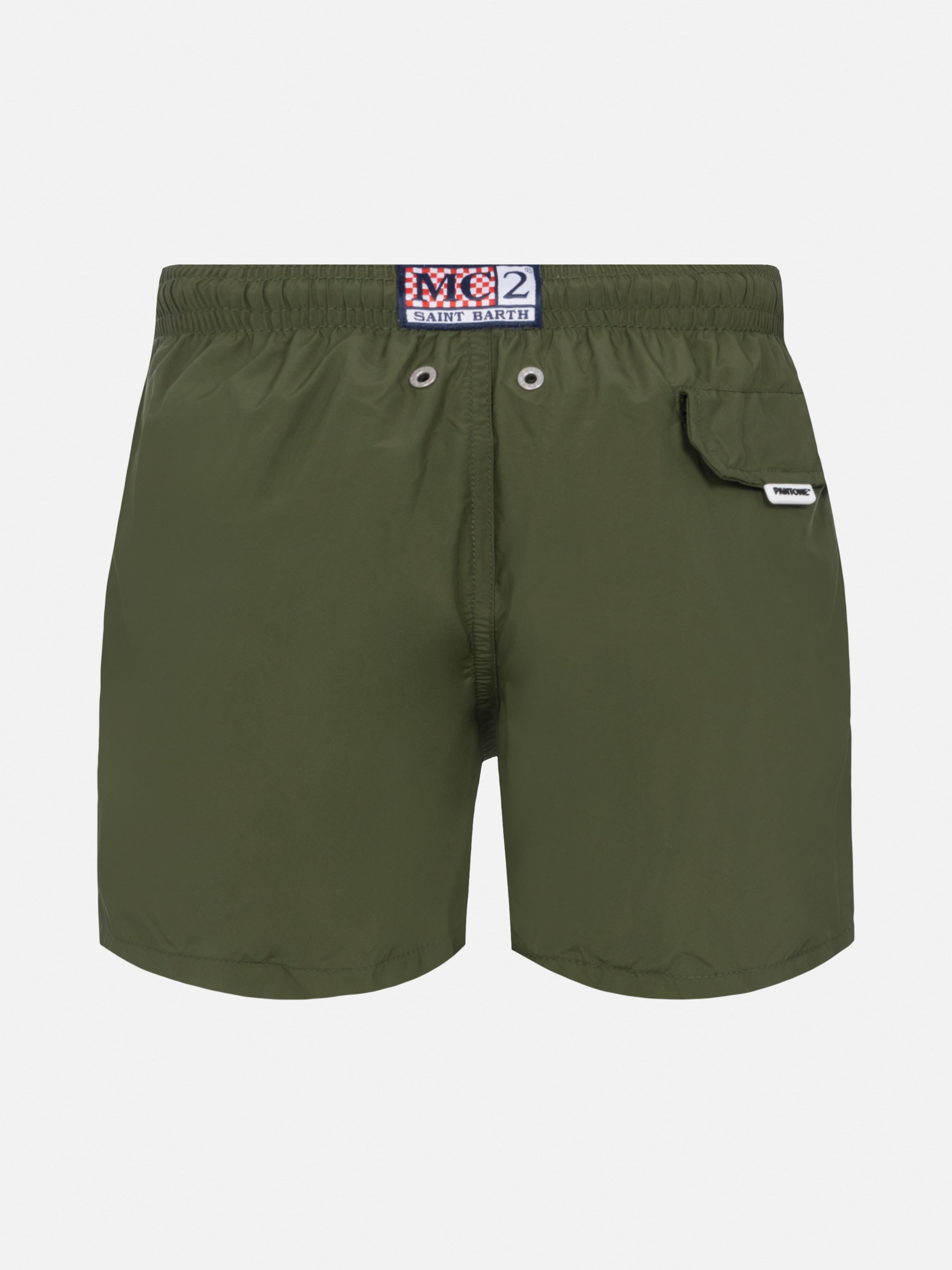 Jean Lighting Pantone lightweight military green swim shorts