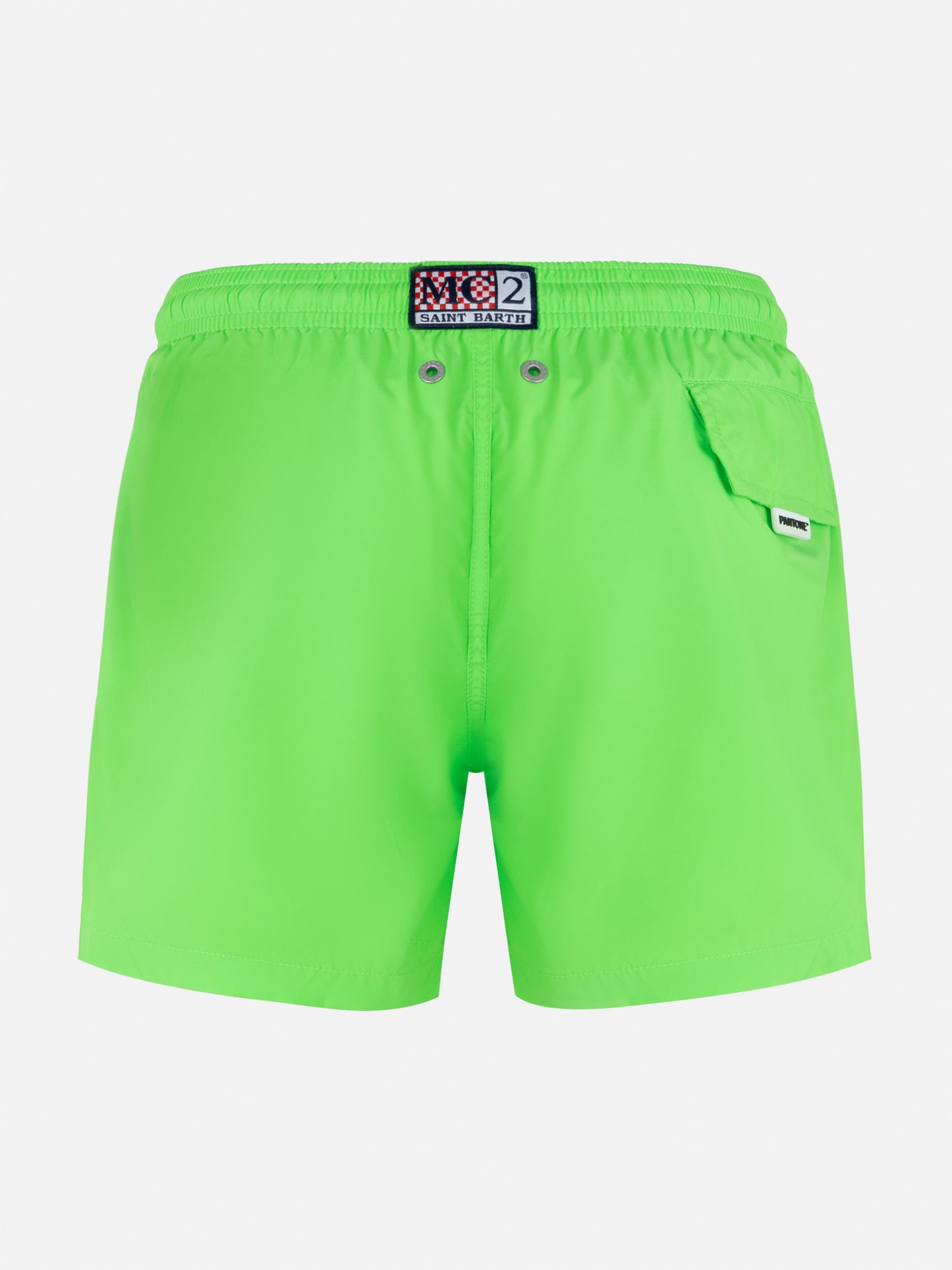 Jean Lighting Pantone lightweight fluo green swim shorts  | PANTONE® SPECIAL EDITION