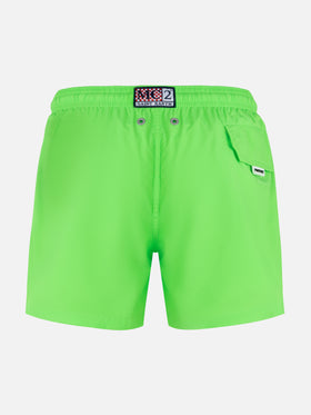 Jean Lighting Pantone lightweight fluo green swim shorts  | PANTONE® SPECIAL EDITION
