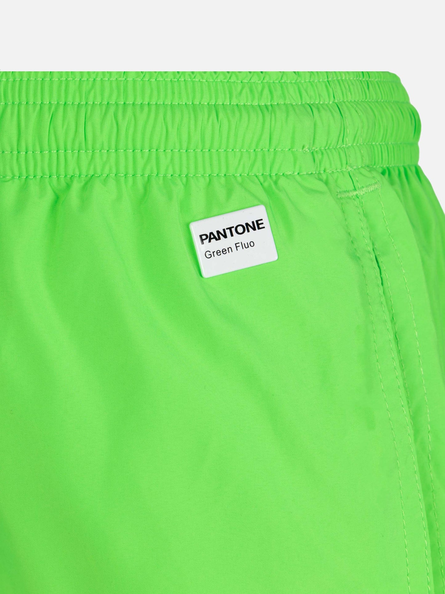 Jean Lighting Pantone lightweight fluo green swim shorts  | PANTONE® SPECIAL EDITION