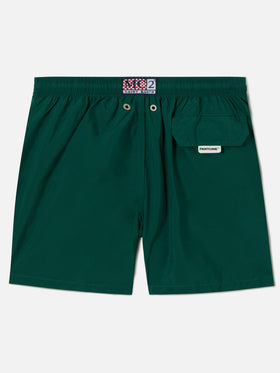 Short de bain Jean Lighting Pantone uni British Green 