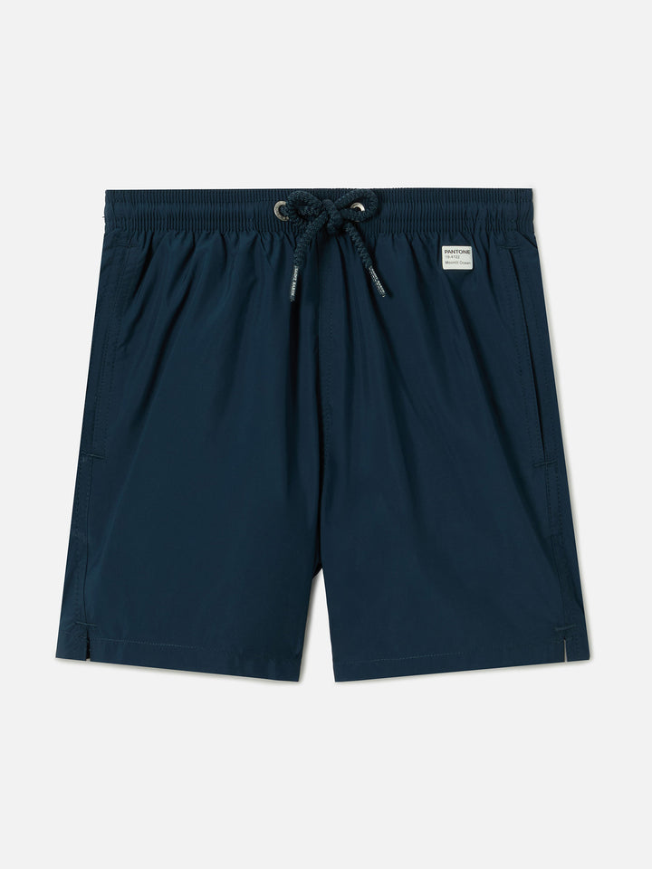Jean Lighting Pantone swim shorts solid Blue Navy