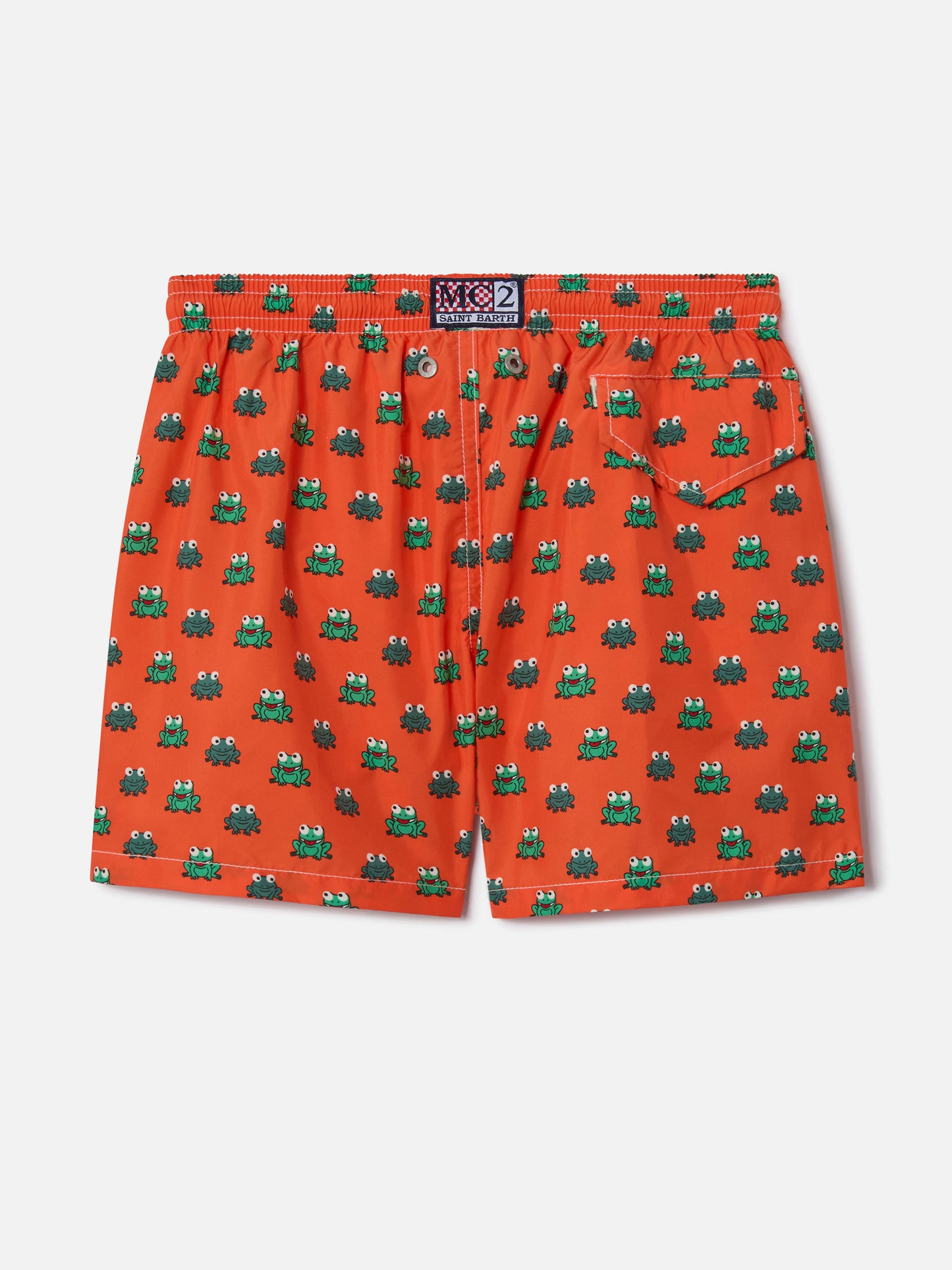 Jean Lighting 70 lightweight swim shorts with frogs print