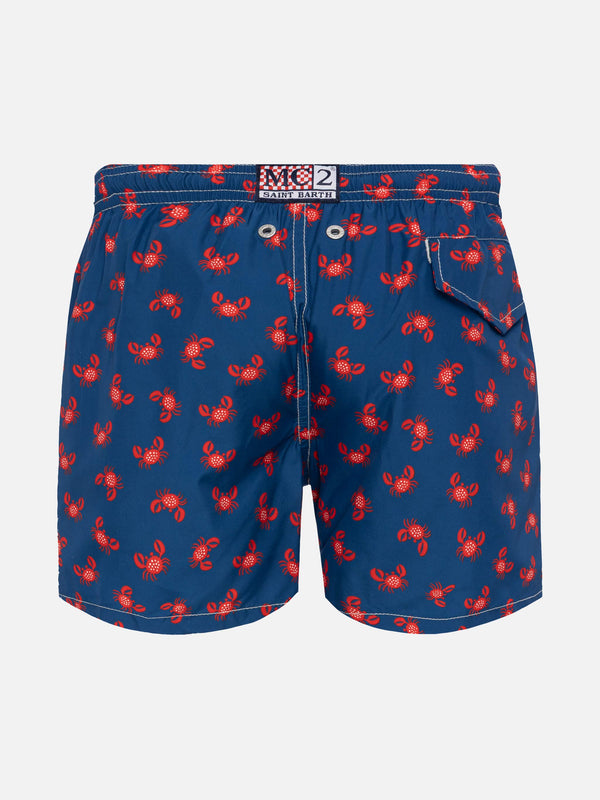 Jean Lighting 70 lightweight swim shorts with crab print