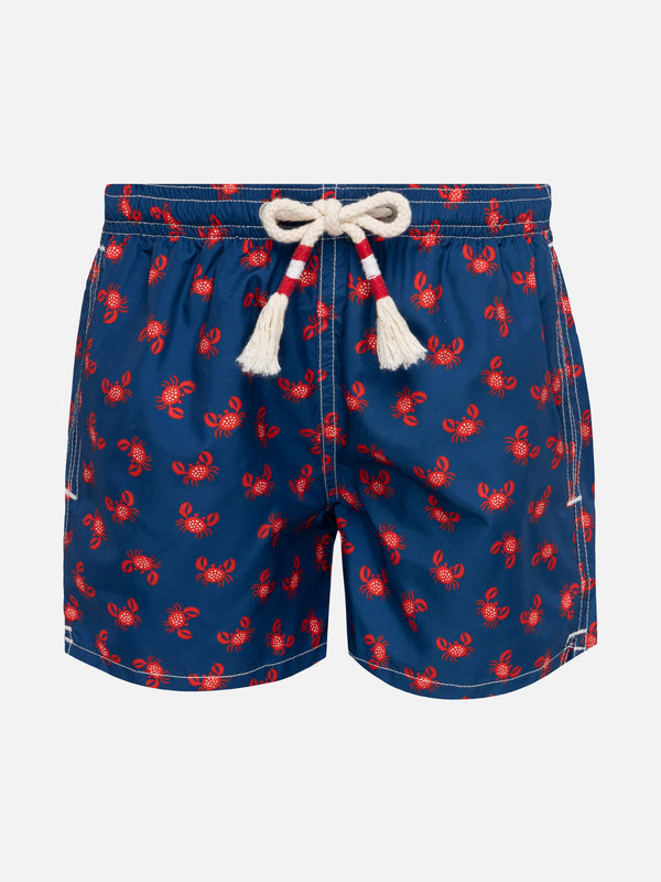 Jean Lighting 70 lightweight swim shorts with crab print