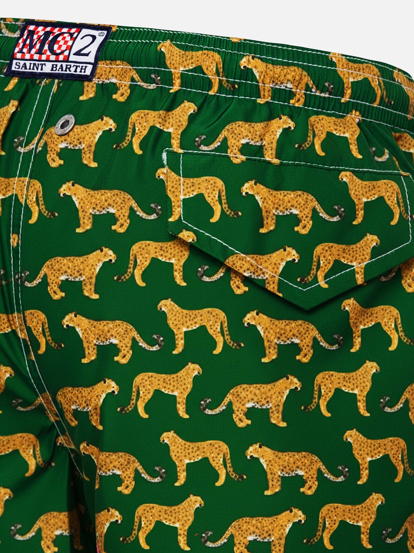 Costume mare Jean Lighting 70 in tessuto leggero con stampa puma