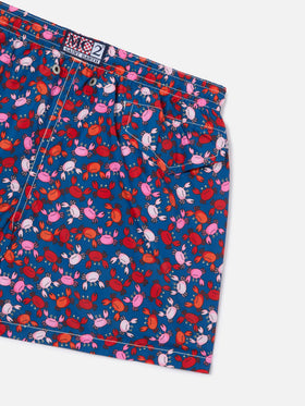 Badeshorts für Jungen mit Krabben-Print 