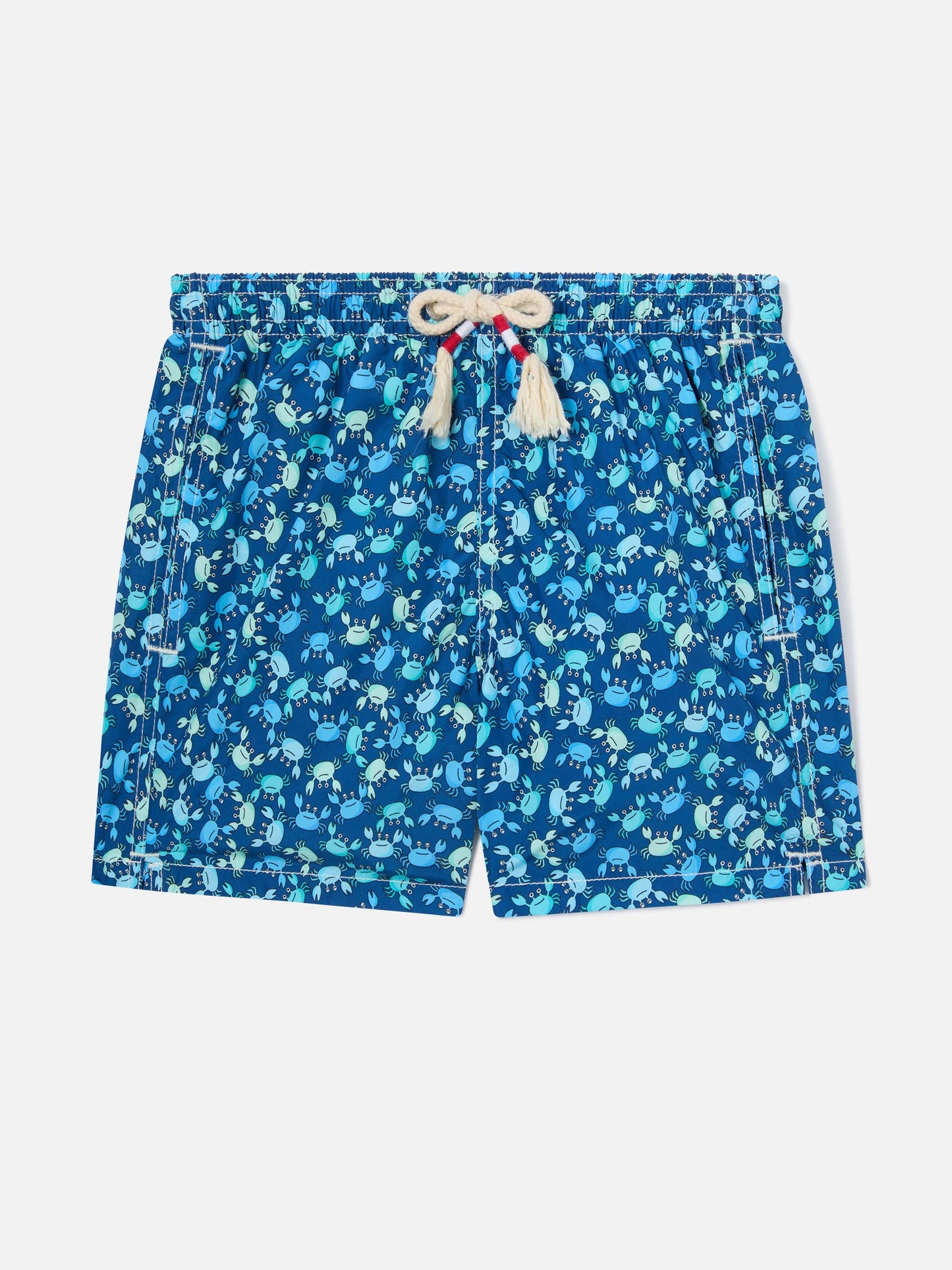 Bañador corto de tejido ligero para niño Jean Lighting 70 con estampado de cangrejos 