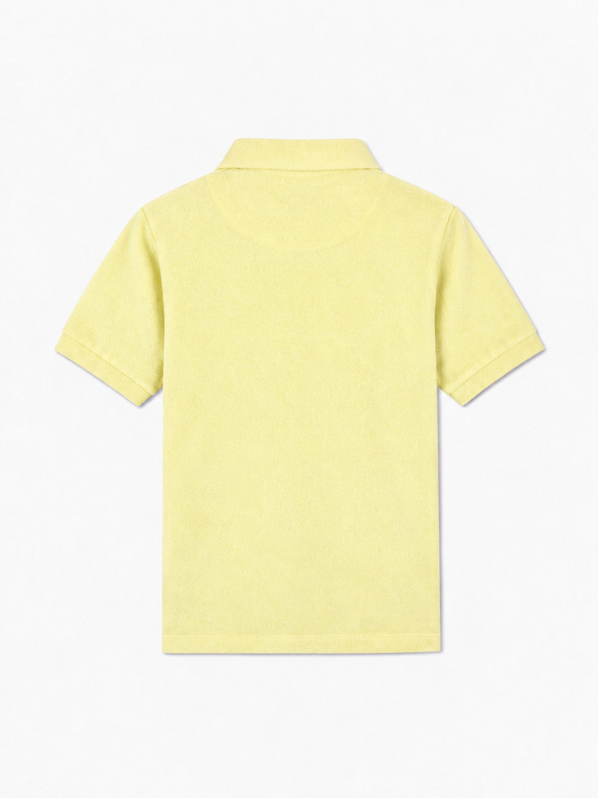Light yellow Jeremy Jr terry polo shirt