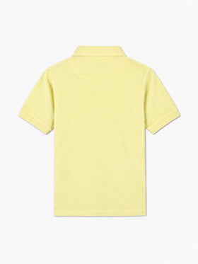 Light yellow Jeremy Jr terry polo shirt