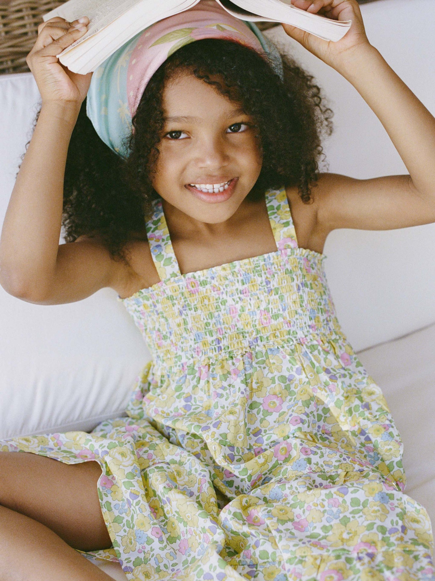 Girl cotton dress Jemine Jr with Betsy print | MADE WITH LIBERTY FABRIC