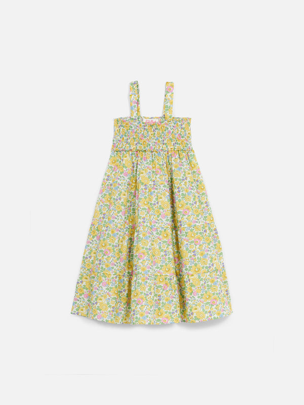 Baumwollkleid für Mädchen Jemine Jr mit Betsy-Print | HERGESTELLT AUS LIBERTY-STOFF