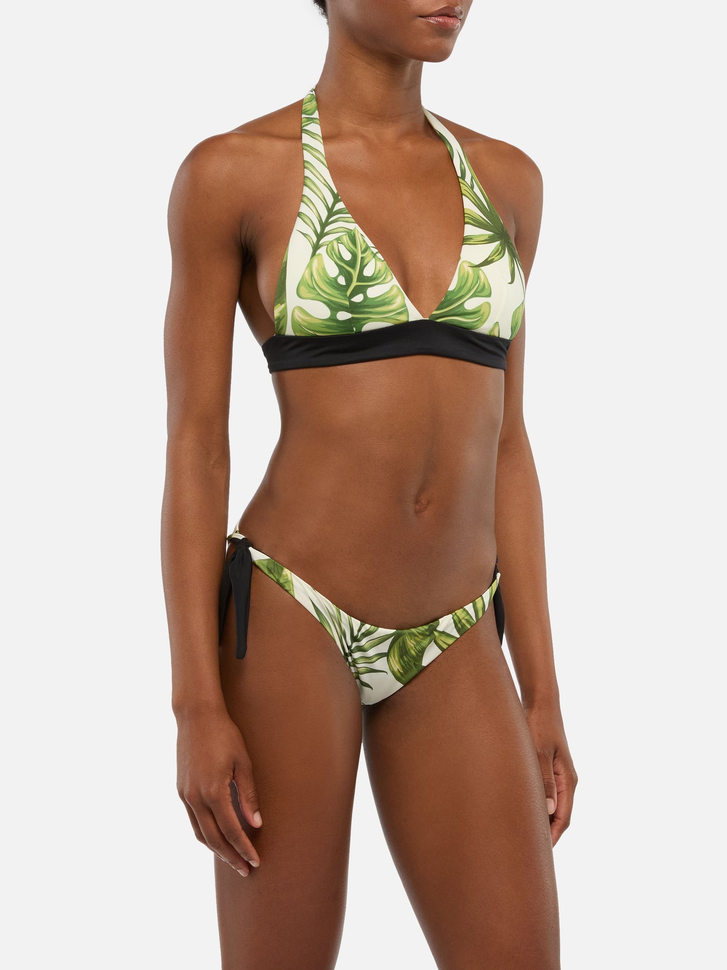 Triangle bikini Joanne Ines with tropical print