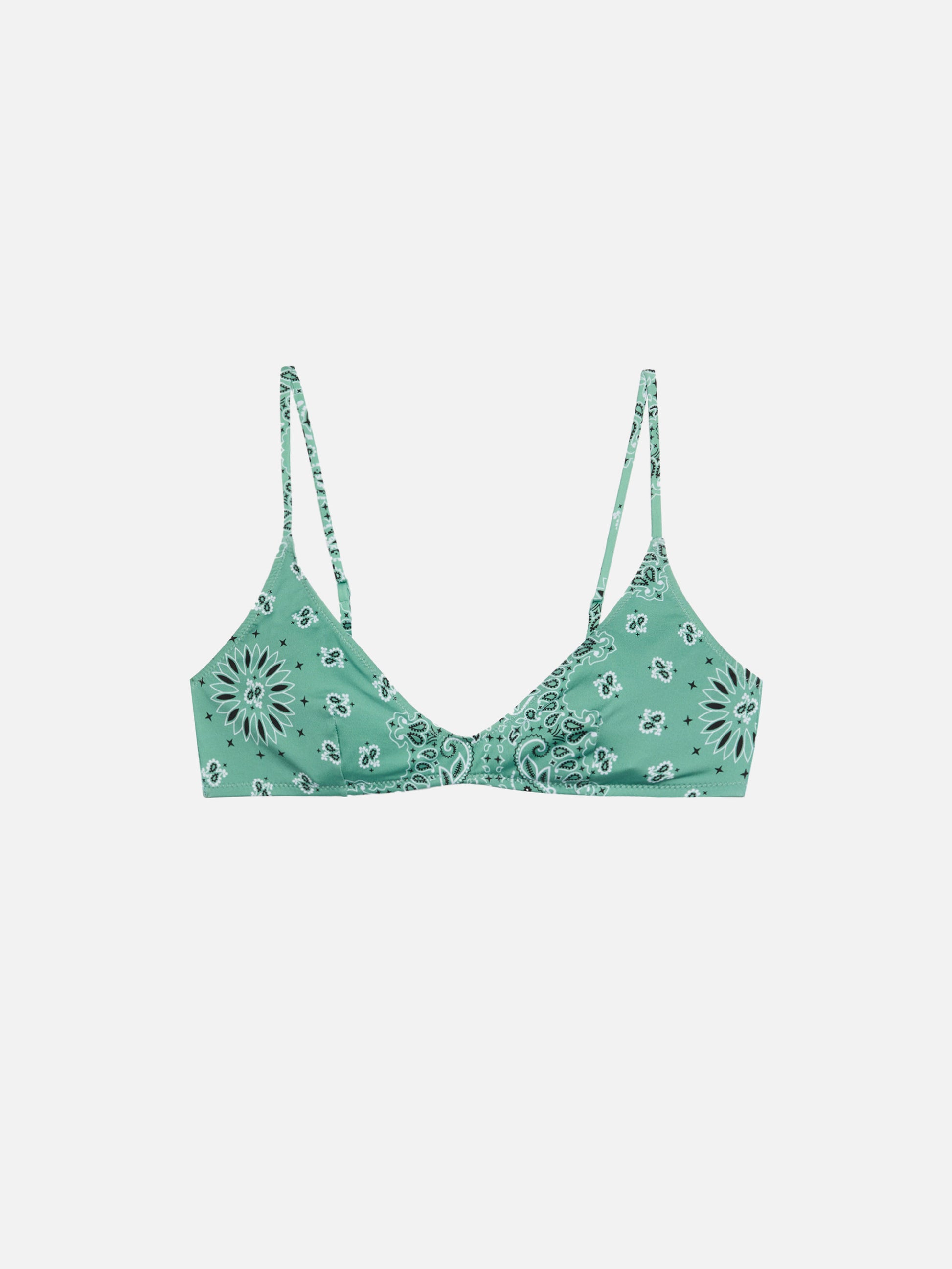 Paloma scoop bralette with bandanna print - MC2 Saint Barth
