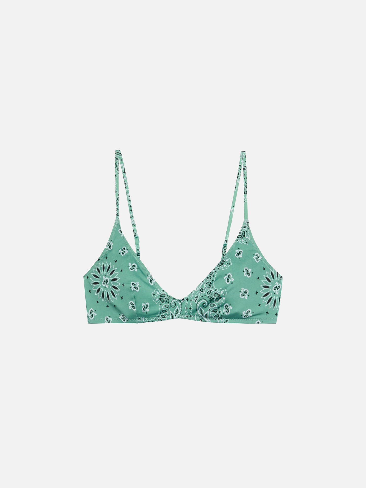 Paloma scoop bralette with bandanna print