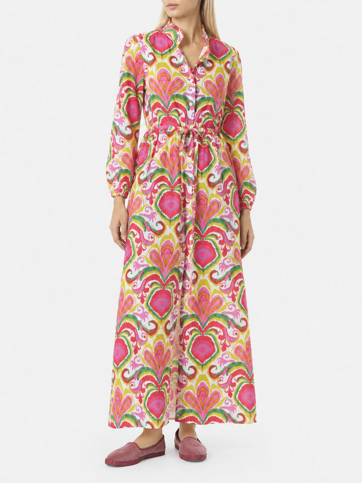 Jodie Baumwollkleid mit Ikat-Print 