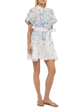 Joseline Leinenkleid mit Blumendruck