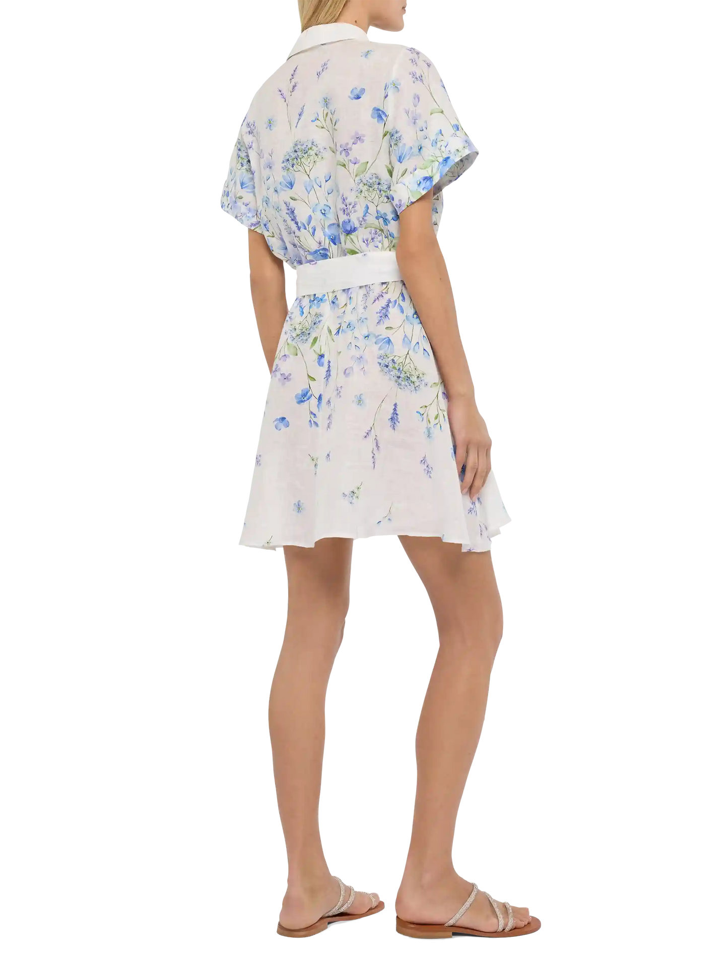 Joseline Leinenkleid mit Blumendruck