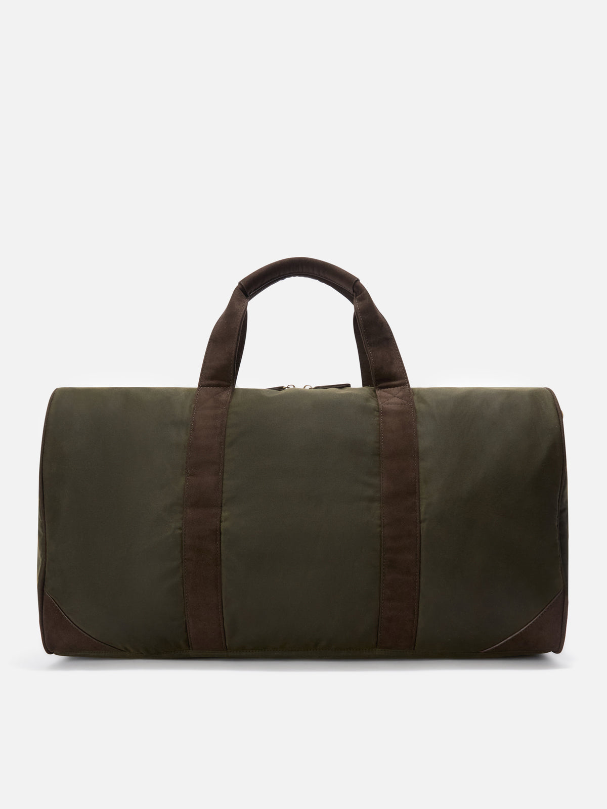 Borsone Jetleg verde militare in tessuto cerato con ricamo logo