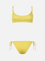 Bikini a bralette giallo pallido da donna Judy Virgo