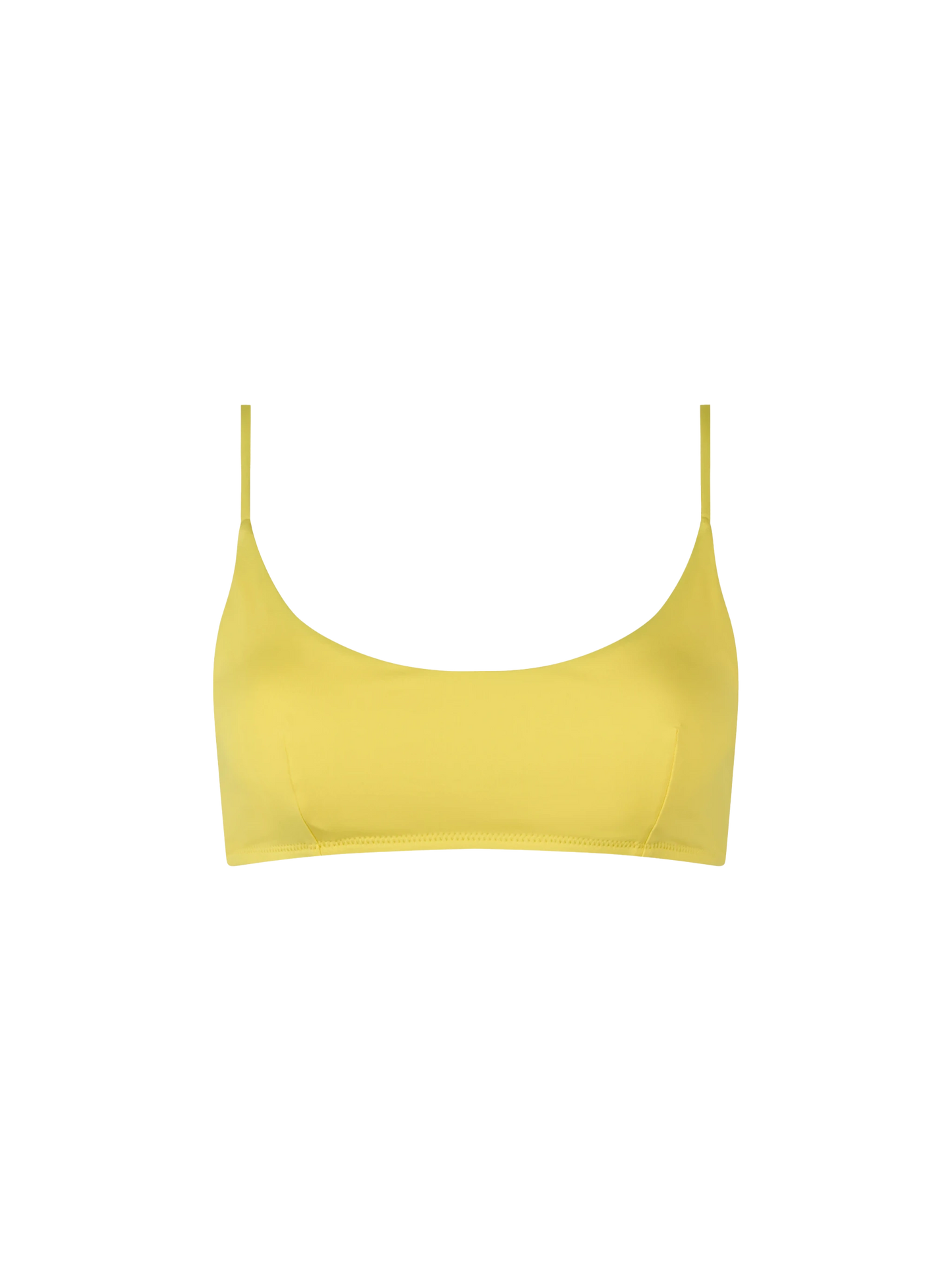 Top a bralette Judy giallo chiaro