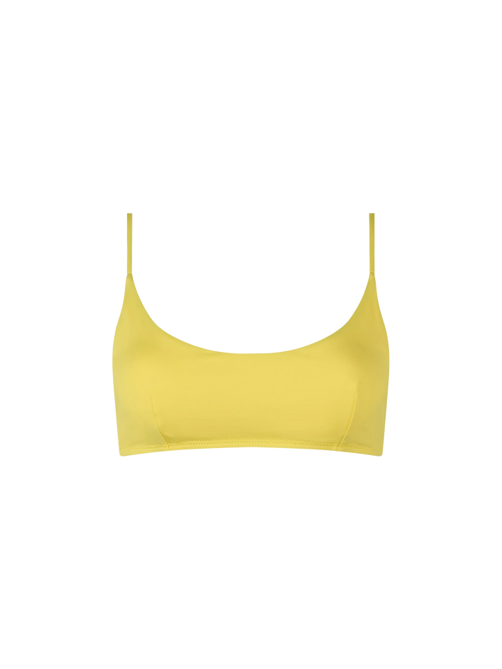 Top a bralette Judy giallo chiaro