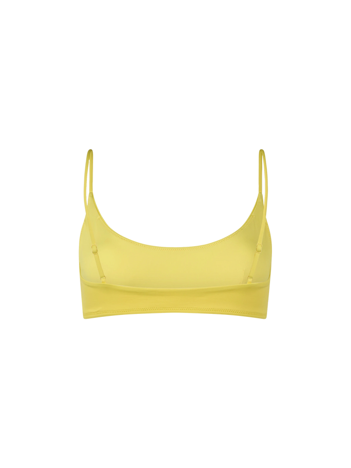 Top a bralette Judy giallo chiaro