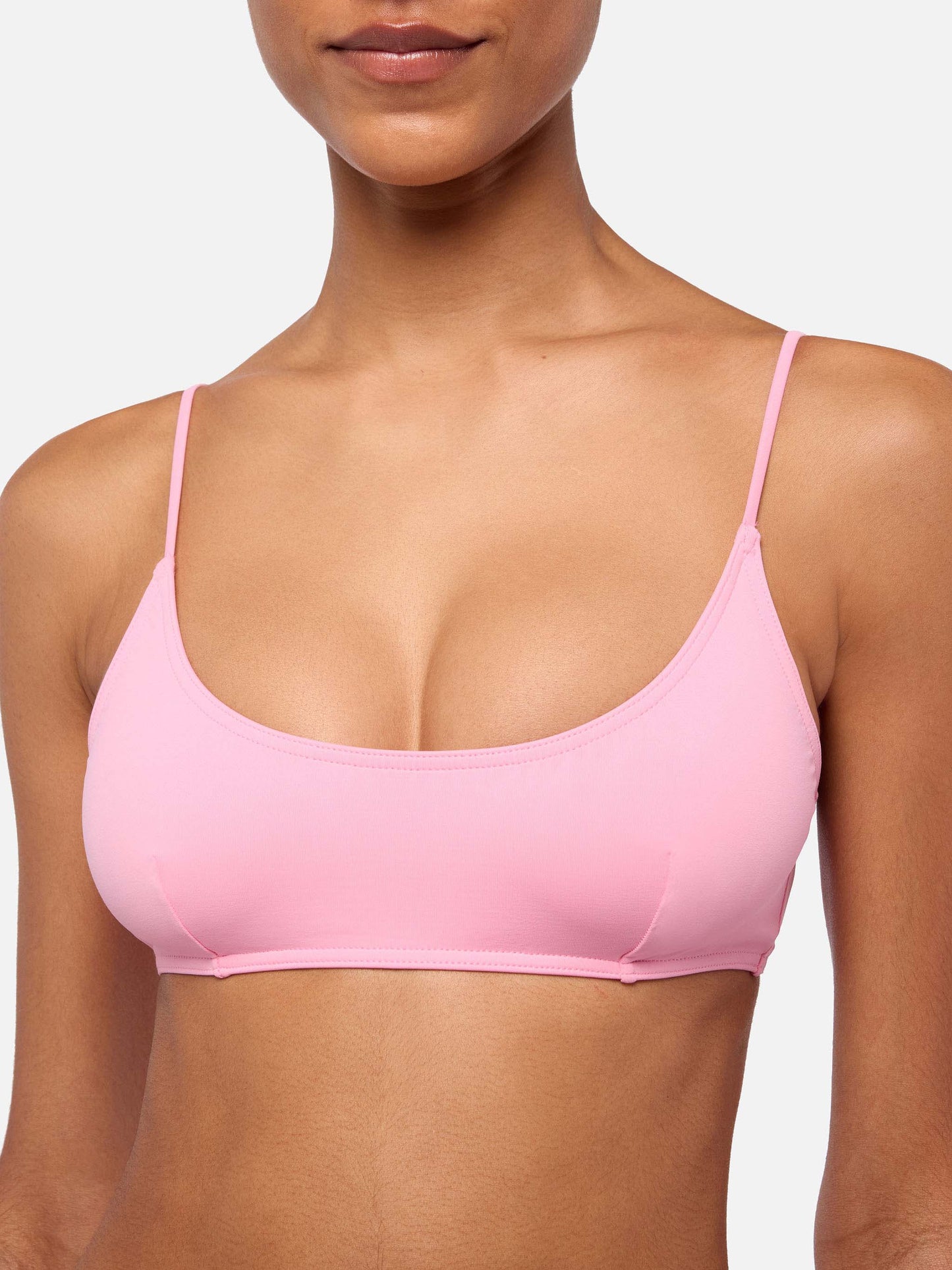 Judy top bralette rosa - Marielle slip mare classico color rosa