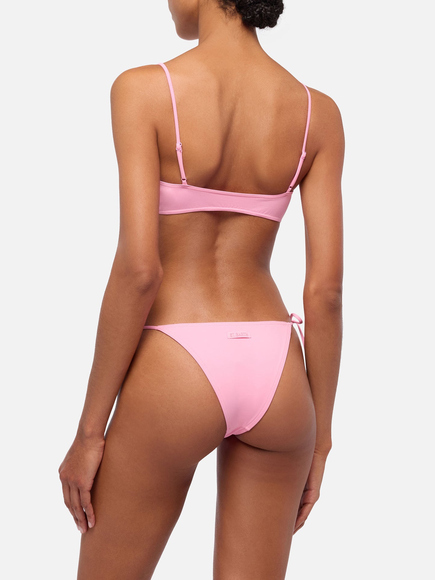 Judy top bralette rosa - Marielle slip mare classico color rosa