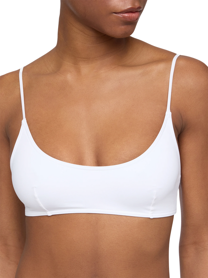 Judy white bralette beach top Judy
