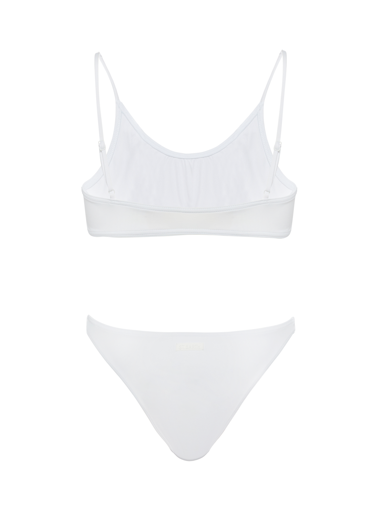Judy Lido white bikini with bralette top and classic briefs - MC2 Saint Barth