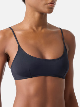 Bikini Judy Virgo bralette nero con laccetti