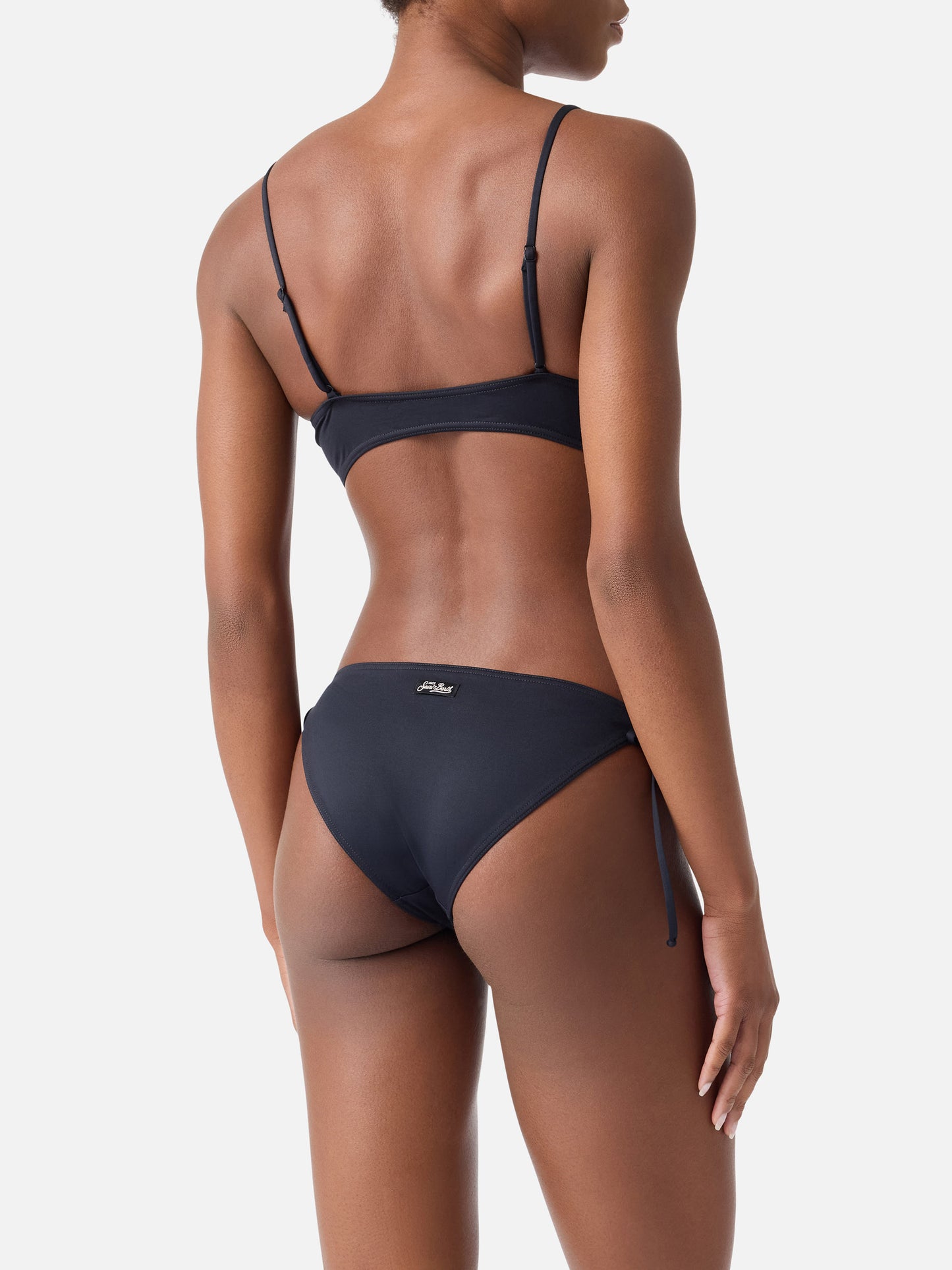 Bikini Judy Virgo bralette nero con laccetti