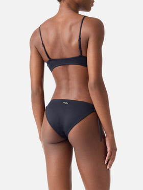 Bikini Judy Virgo bralette nero con laccetti