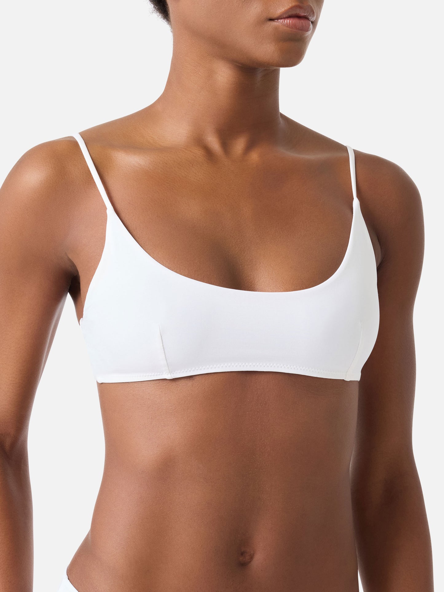 Judy Naomi white bralette bikini