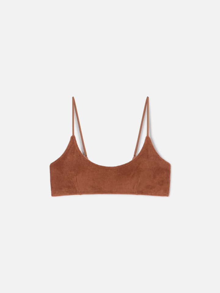 Top de bikini bralette Brown Judy de rizo 
