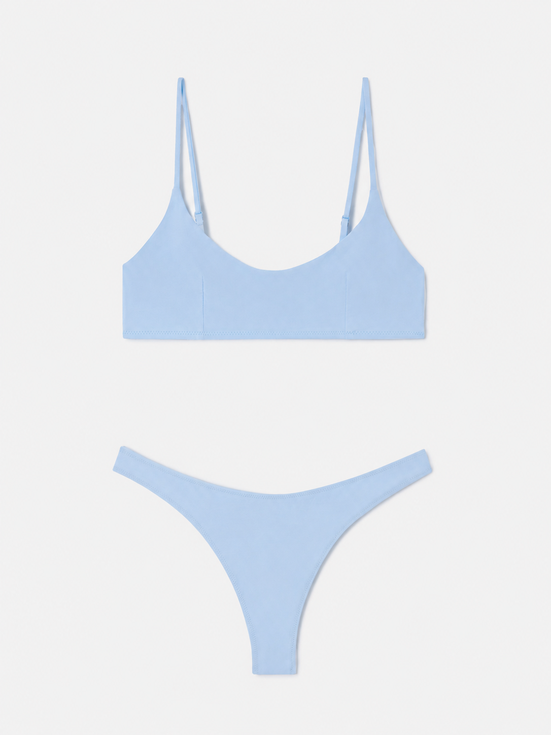 Judy Naomi hellblauer Bralette-Bikini 