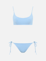 Bikini a bralette azzurro chiaro da donna Judy Naomi