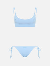 Bikini a bralette azzurro chiaro da donna Judy Naomi