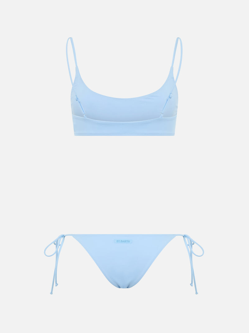 Bikini a bralette azzurro chiaro da donna Judy Naomi