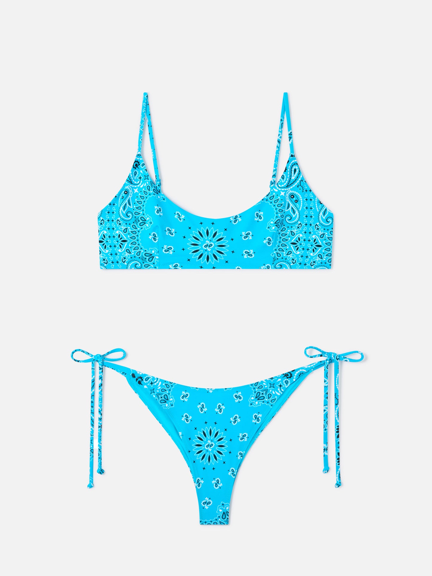 Bikini bralette bandana Judy Marielle azul claro 