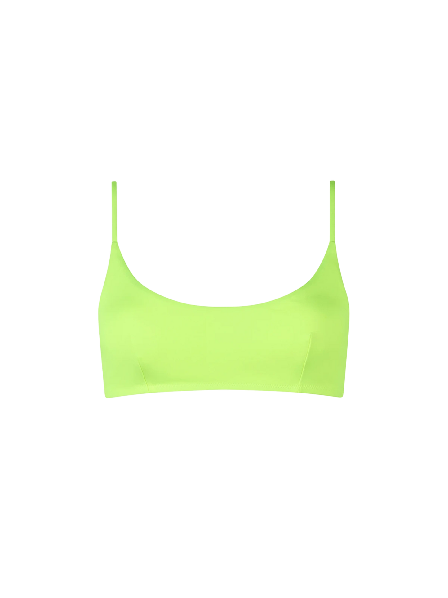 Top a bralette Judy giallo fluo