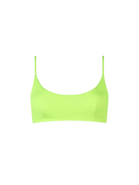 Top a bralette Judy giallo fluo