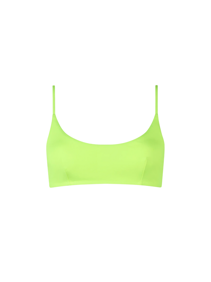 Bralette-Strandtop Judy in Neongelb für Damen