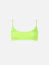 Bralette-Strandtop Judy in Neongelb für Damen