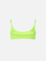 Bralette-Strandtop Judy in Neongelb für Damen