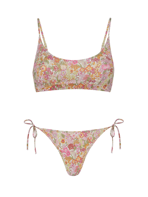 Bralette bikini Judy Virgo with Margaret Annie floral print | MADE WITH LIBERTY FABRIC - MC2 Saint Barth